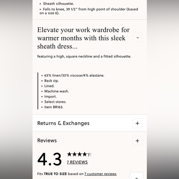 J.Crew High-neck sheath dress in stretch linen blend - Picture 7 of 7